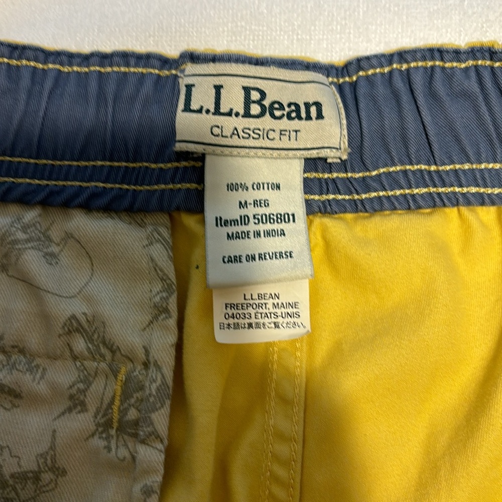 L.L. Bean Men's Classic Khaki Drawstring Shorts - size medium (32” - 34” waist) - Picture 6 of 8